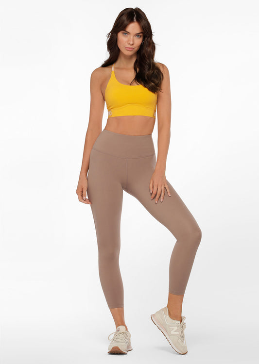 Lorna Jane Lotus No Chafe Ankle Biter Leggings - Bone
