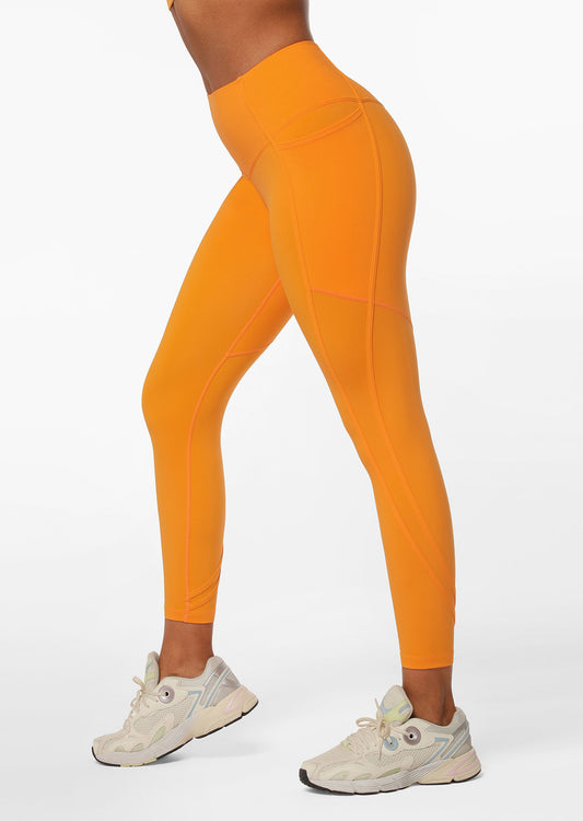 Lorna Jane Elevate Phone Pocket Ankle Biter Leggings - Tangelo