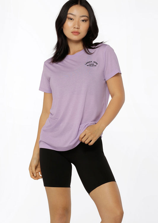 Lorna Jane Lotus T-Shirt - Light Lavender