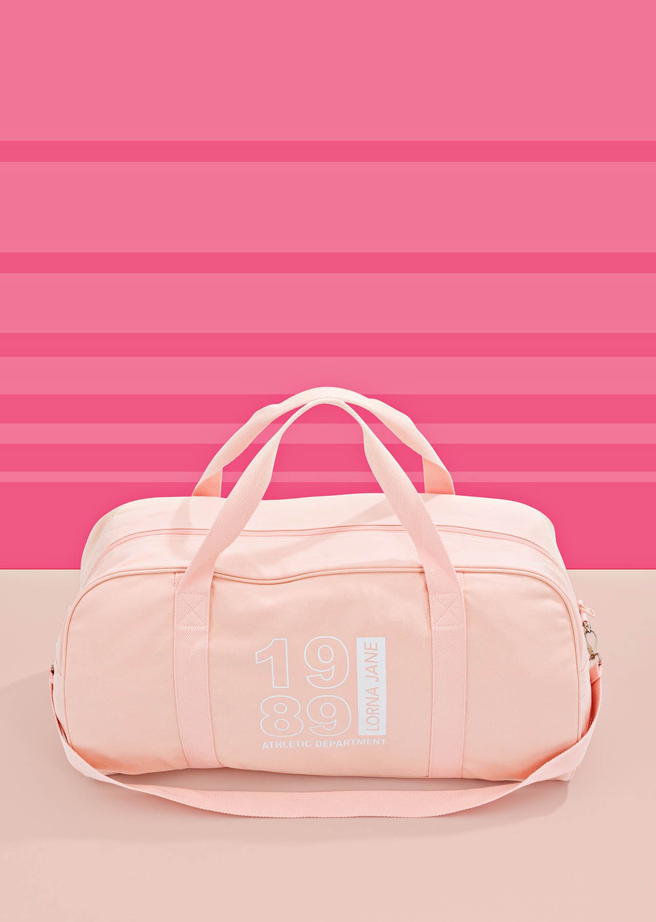 Lorna Jane 1989 Canvas Duffle Bag - Pale Peach