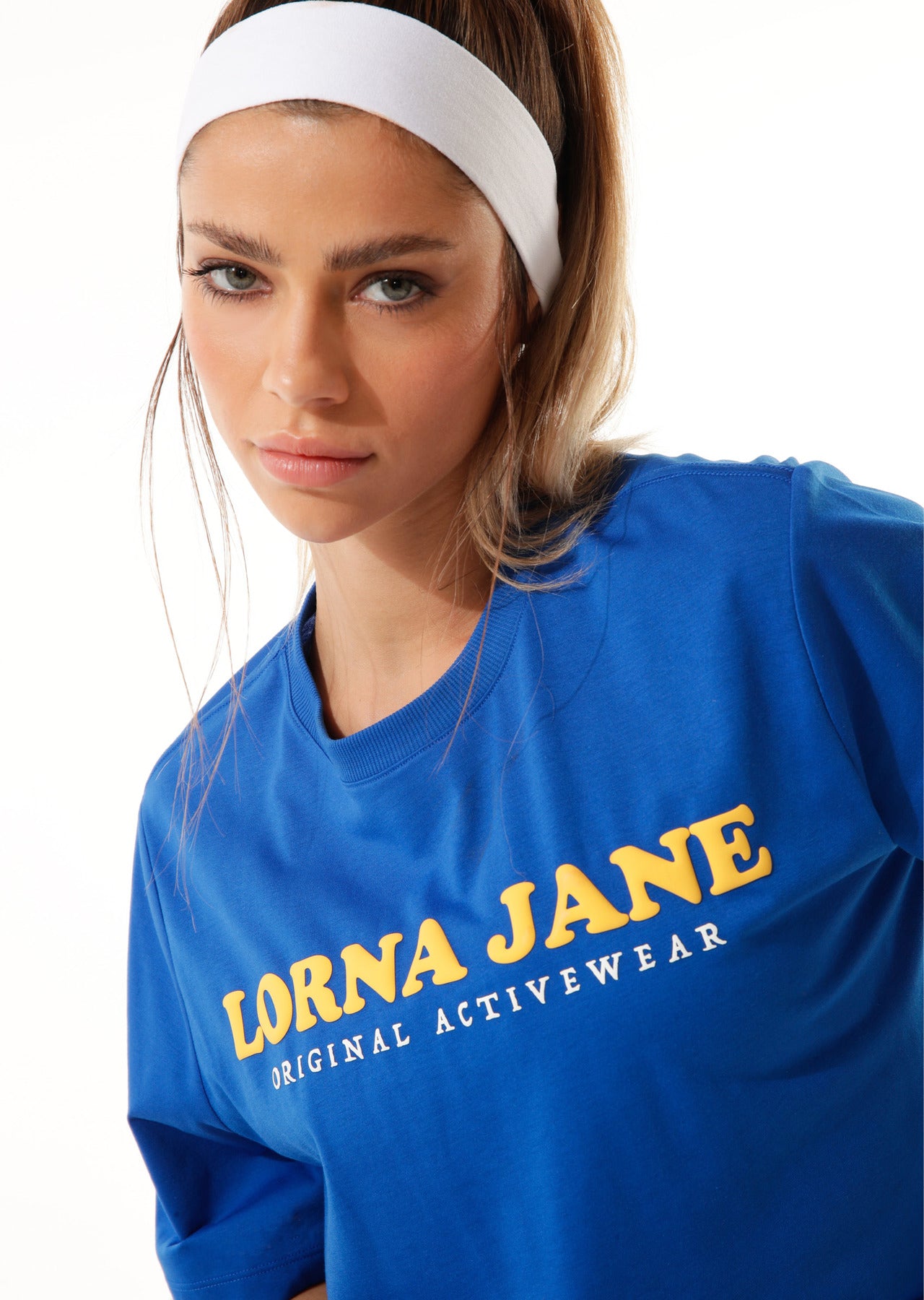 Lorna Jane Play Maker Relaxed Tee - Cobalt Blue