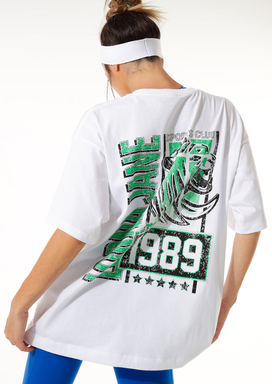 Lorna Jane Sports Club Boyfriend Tee - White