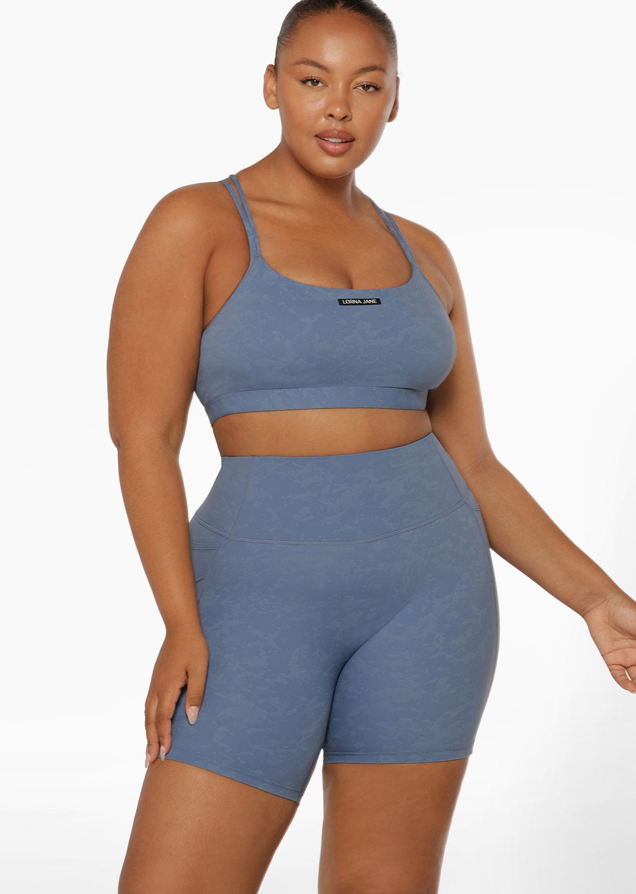 Lorna Jane In And Out Sports Bra - Washed Misty Blue