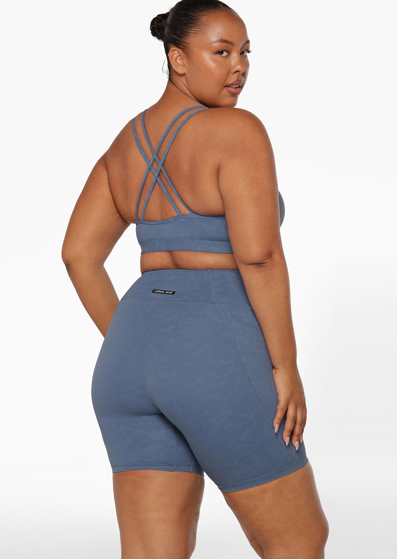 Lorna Jane In And Out Sports Bra - Washed Misty Blue