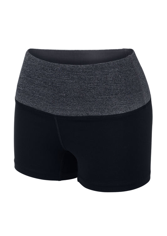 Lorna Jane In The Zone Short Tight - Black/Char Marl
