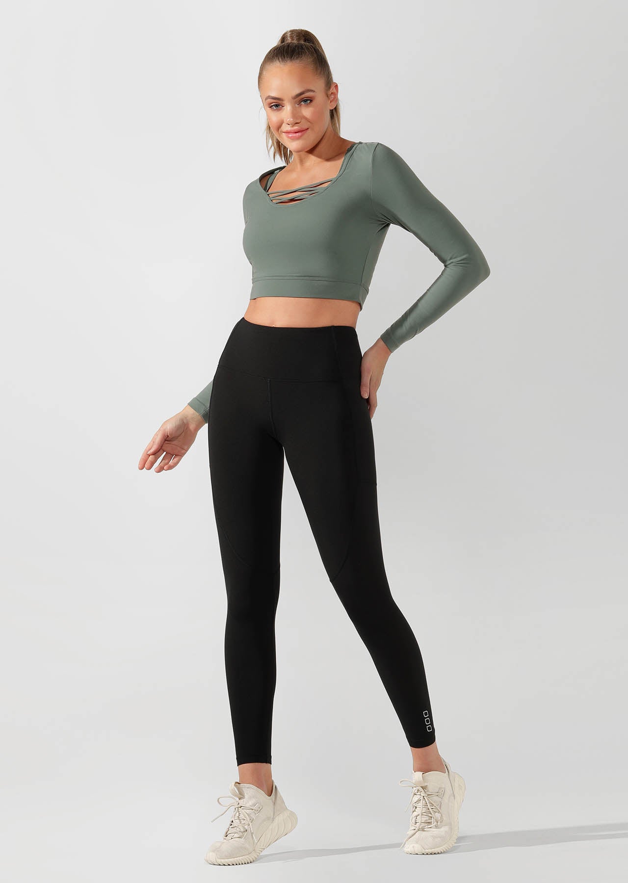 Lorna Jane Inbetween Seasons Long Sleeve Active Top - Military