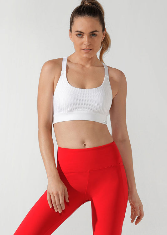 Lorna Jane Incline Sports Bra - White