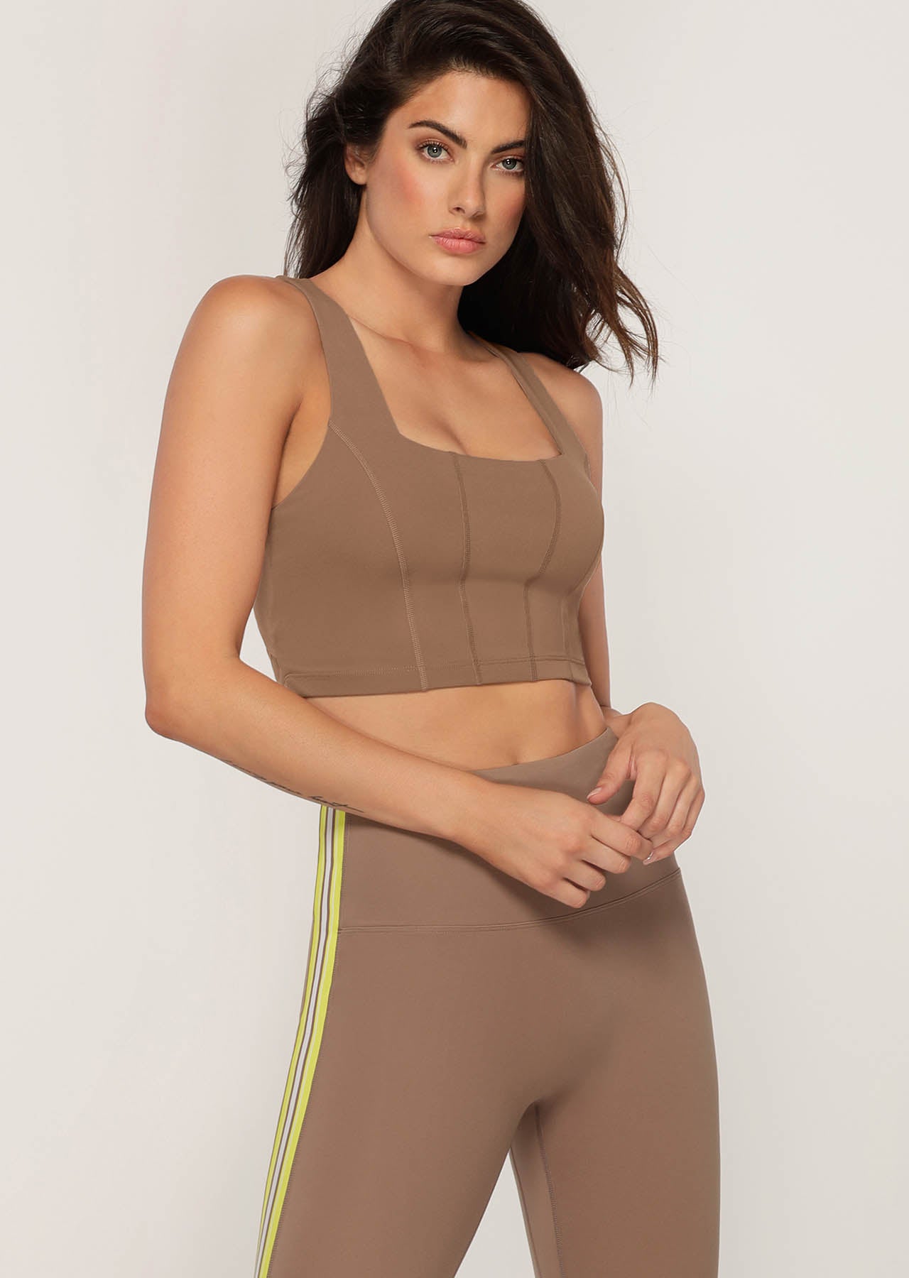 Lorna Jane Infinite Long Line Bra - Bone