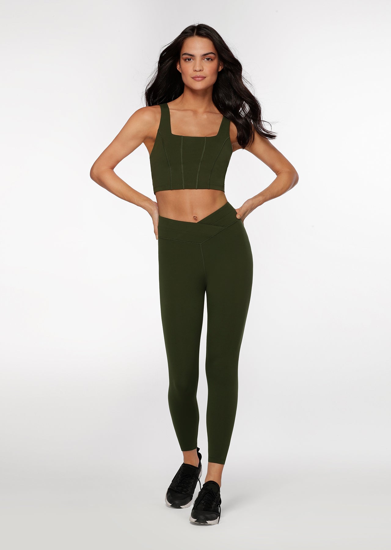 Lorna Jane Infinite Long Line Bra - Luxury Green