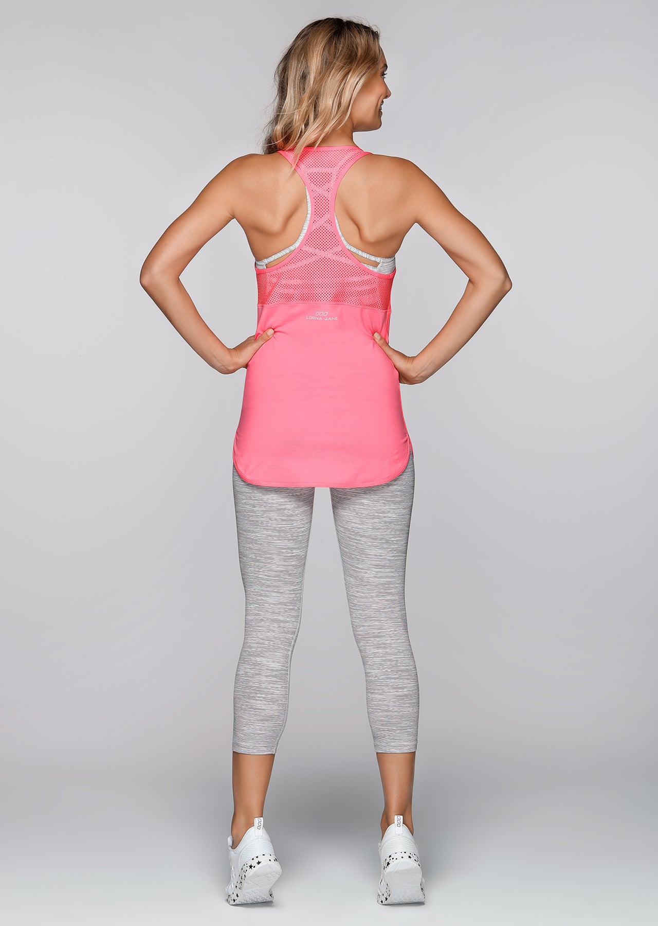 Lorna Jane Inspire Excel Run Tank - Tropical Peach