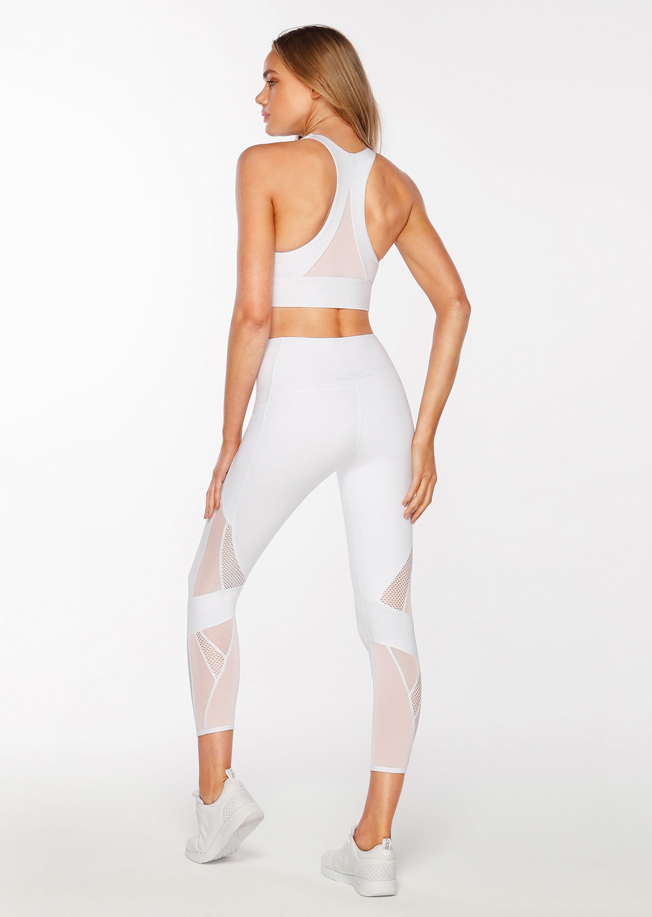 Lorna Jane Invisible Feel Longer Line Sports Bra - White