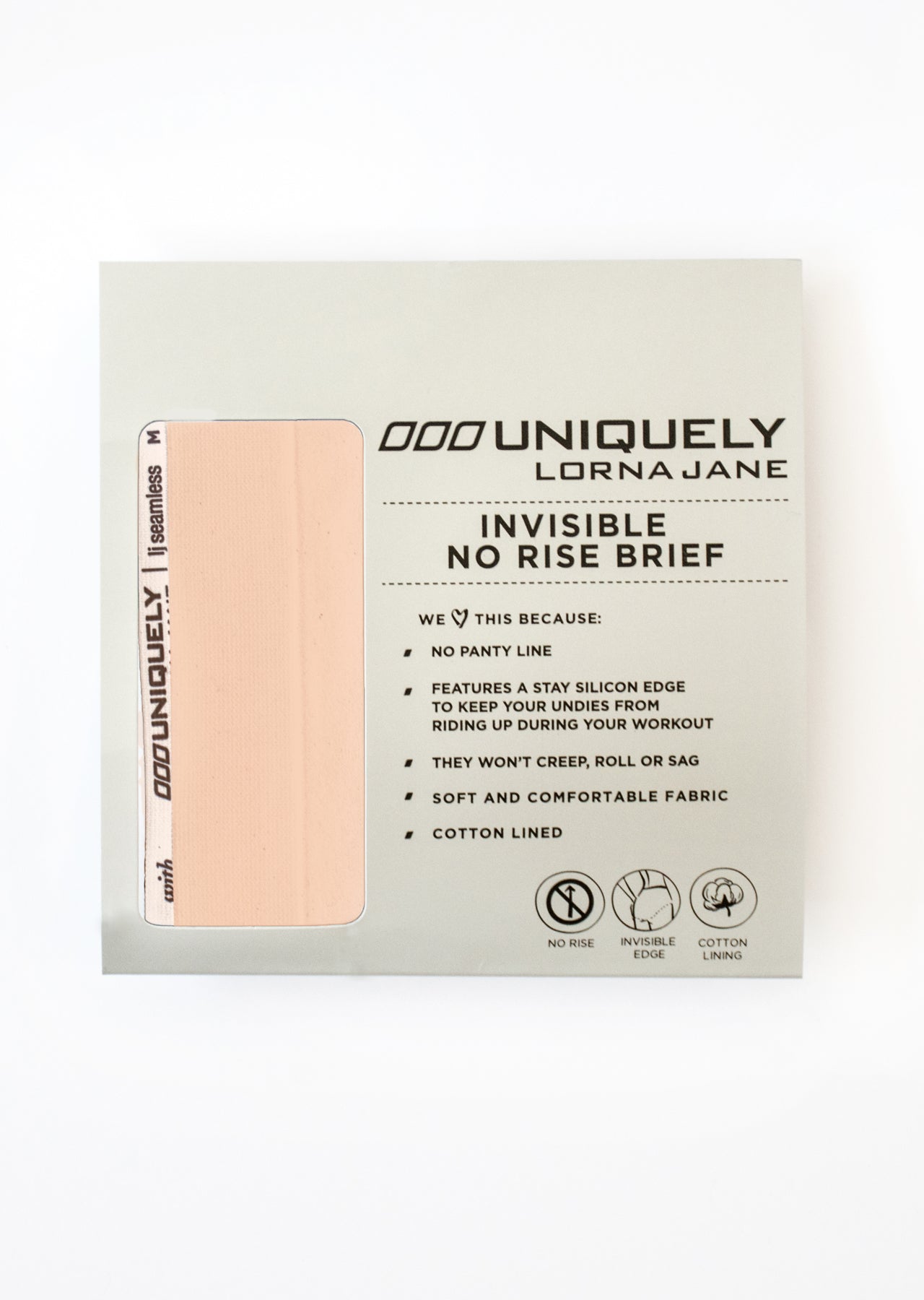 Lorna Jane Invisible No Rise Brief - Beige