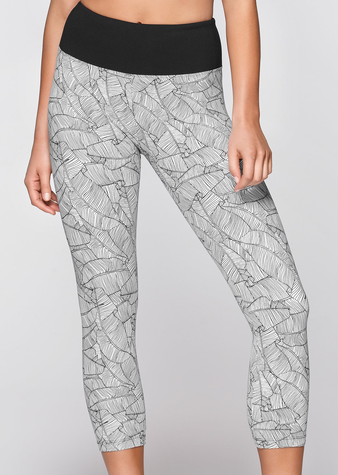 Lorna Jane Island Active Core 7/8 Tight - Black/White