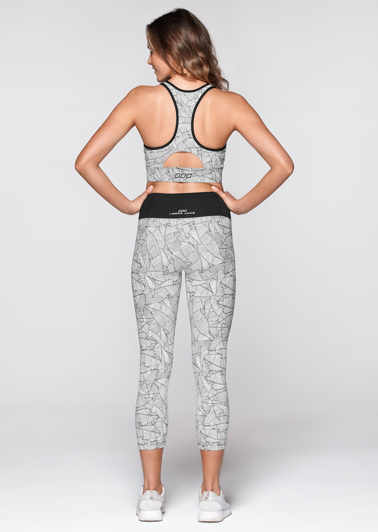 Lorna Jane Island Active Core 7/8 Tight - Black/White