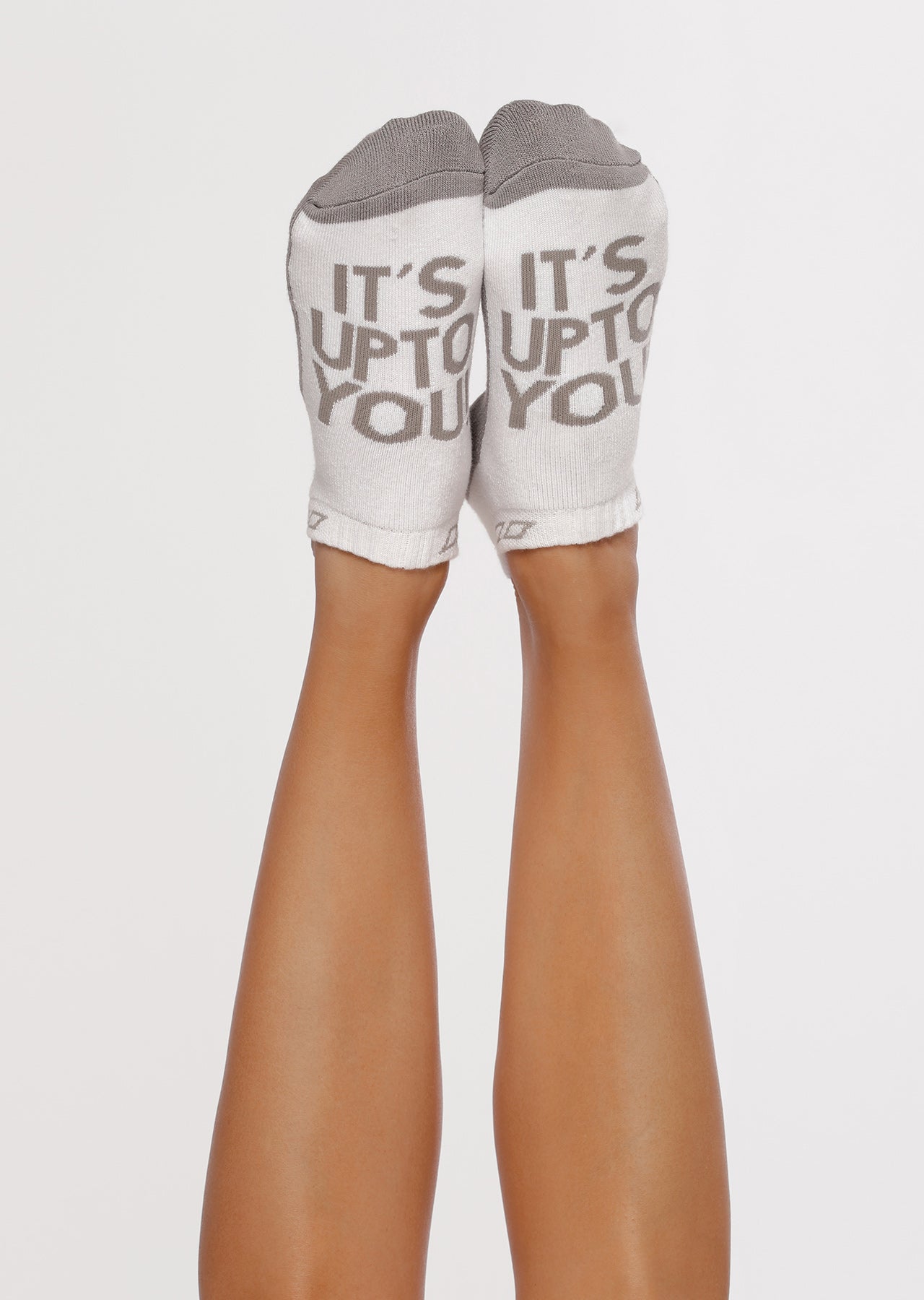 Lorna Jane It's Up To You Iconic Socks - Nu Grey/White