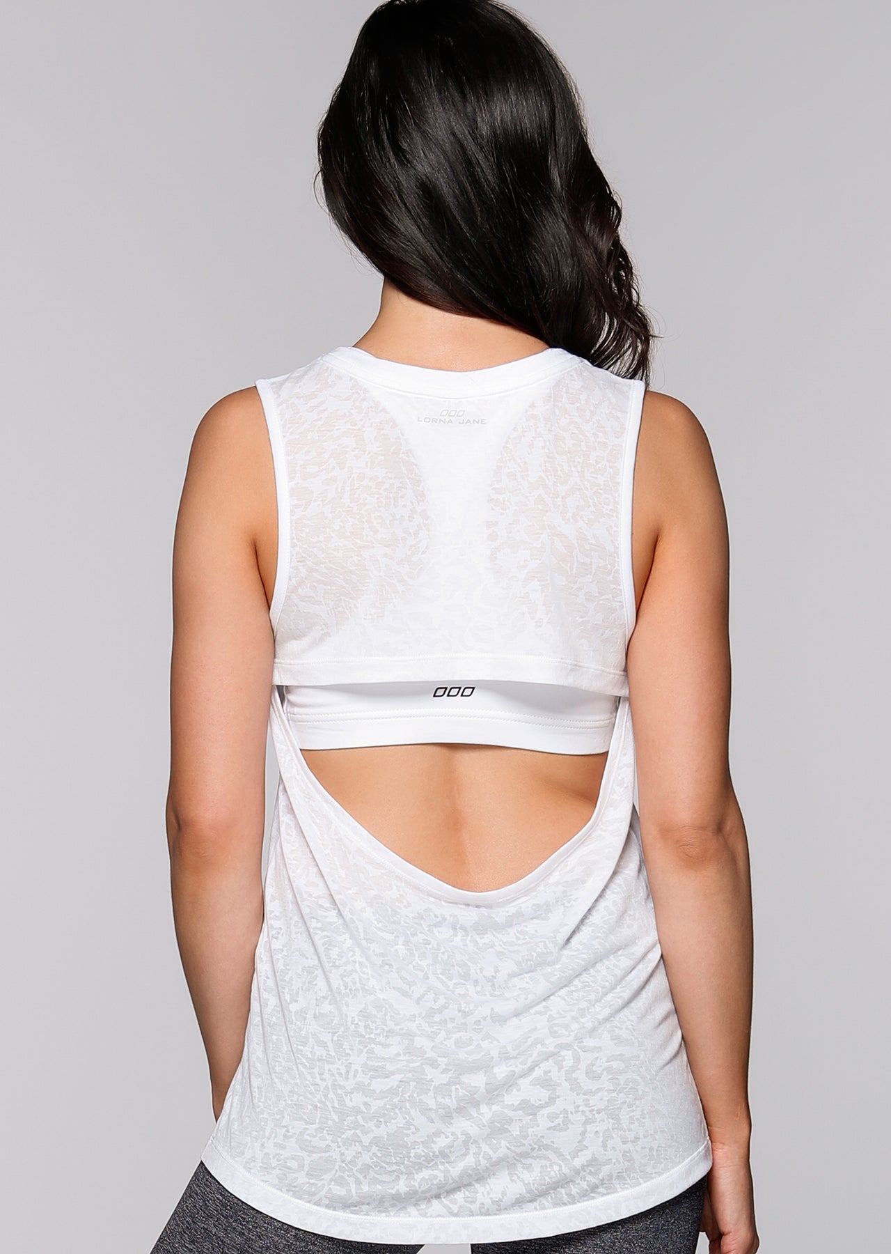 Lorna Jane Jaguar Tank - White