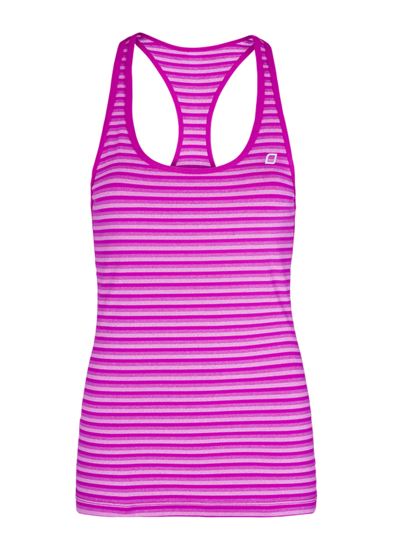Lorna Jane Jay Excel Tank - Very Fuchsia Stripe