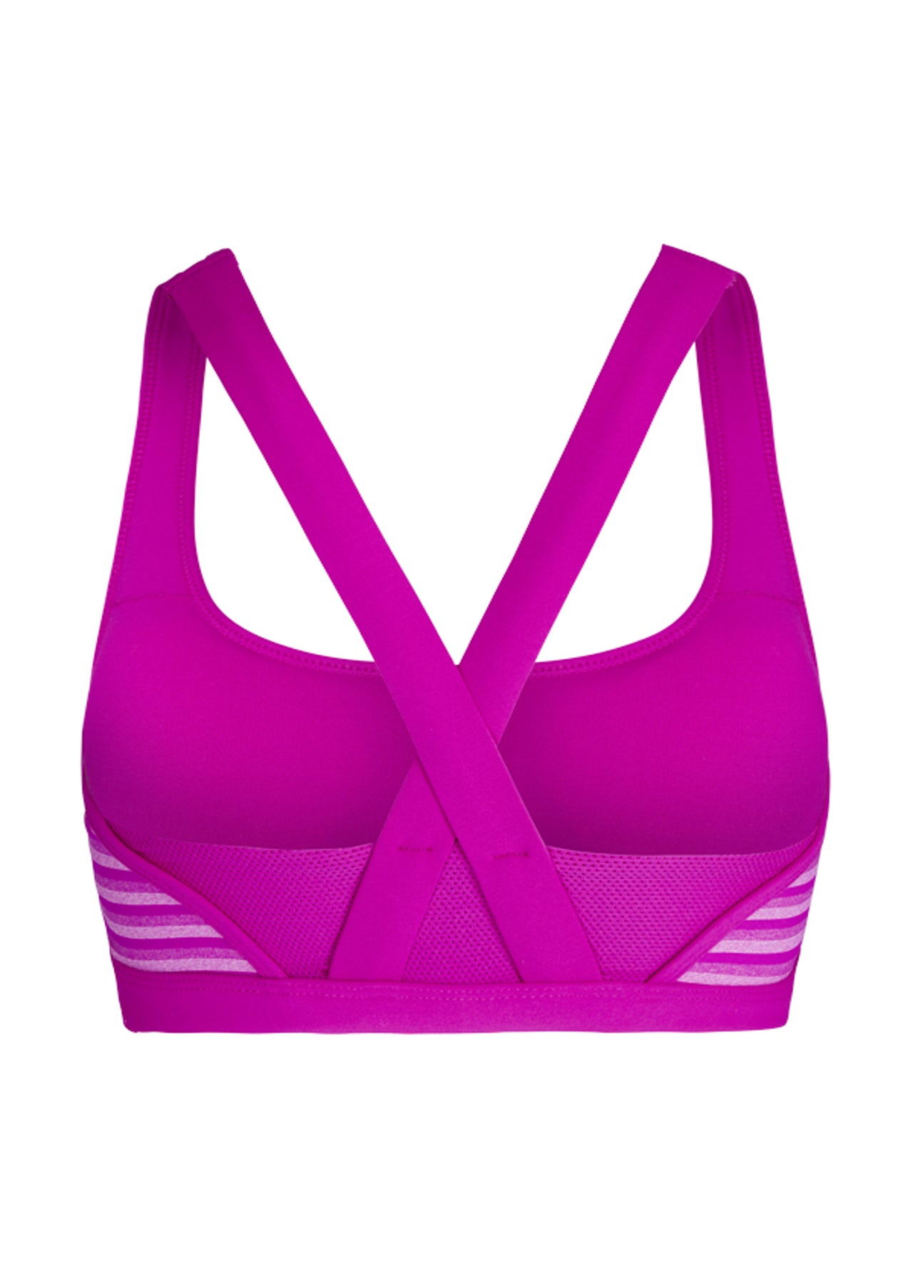 Lorna Jane Jay Sports Bra - Very Fuchsia Stripe