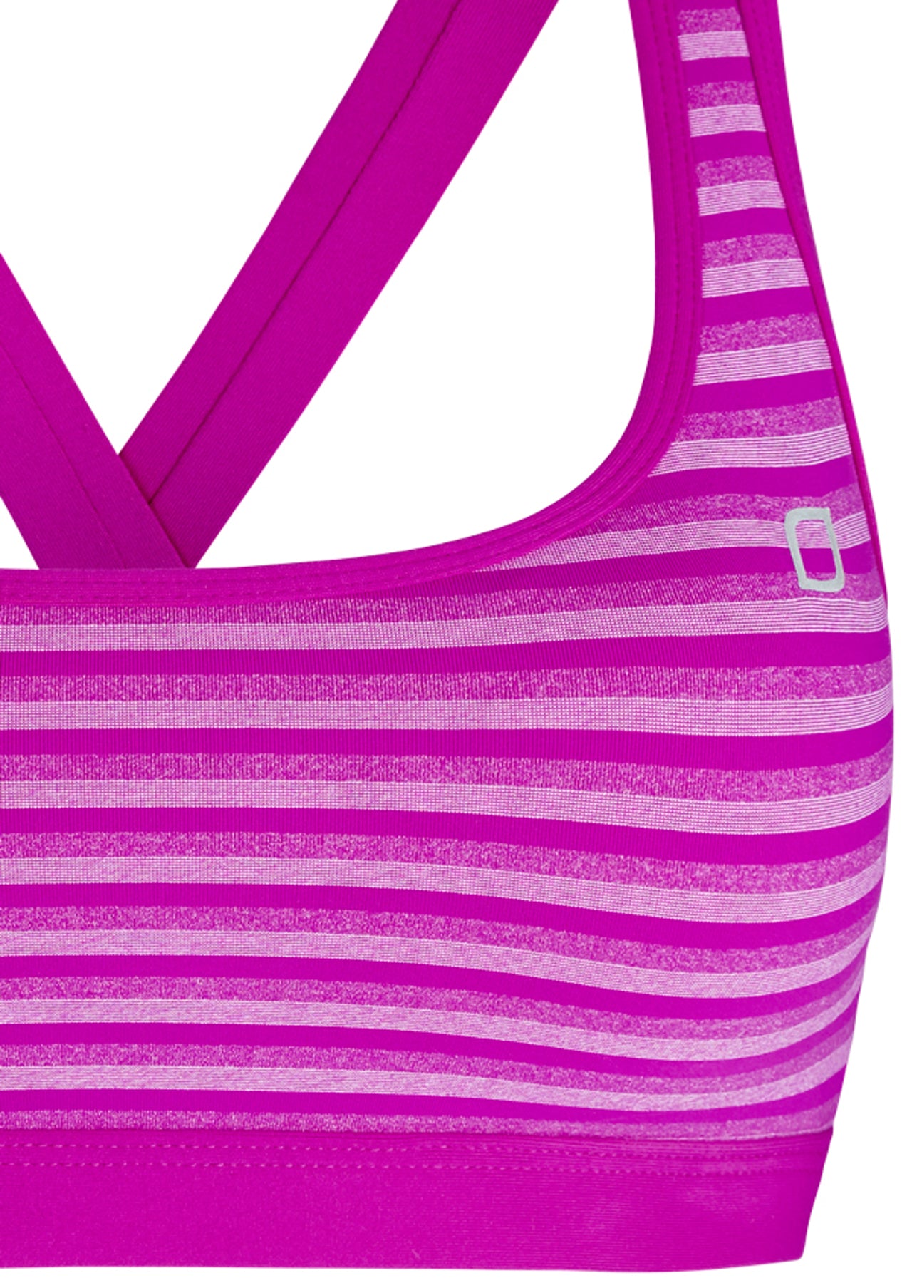 Lorna Jane Jay Sports Bra - Very Fuchsia Stripe