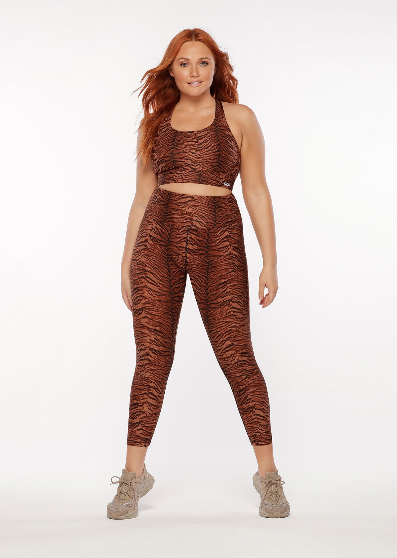 Lorna Jane Jungle Cat Core Ankle Biter Leggings - Jungle Cat Print