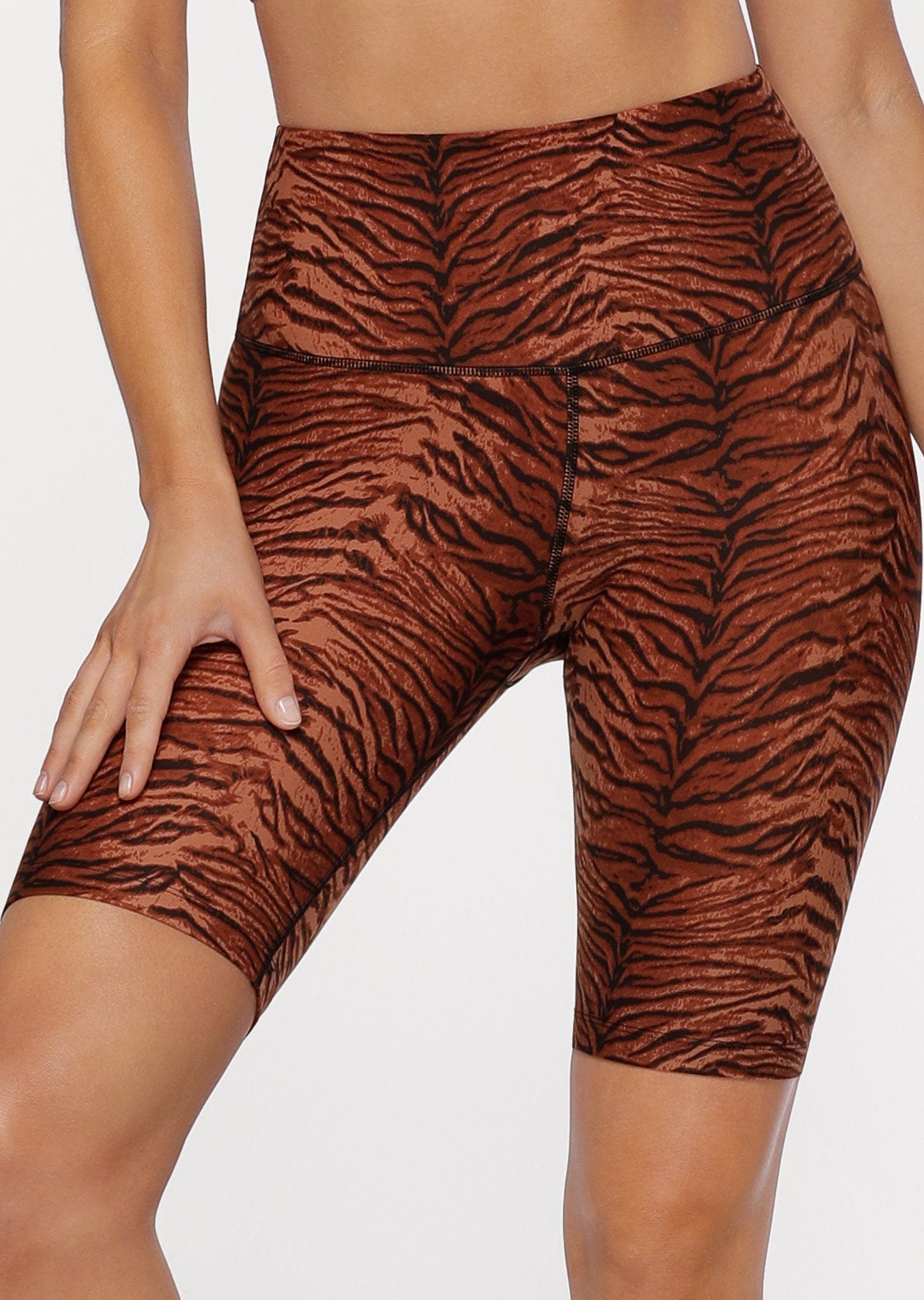 Lorna Jane Jungle Cat Midi Bike Shorts - Jungle Cat Print