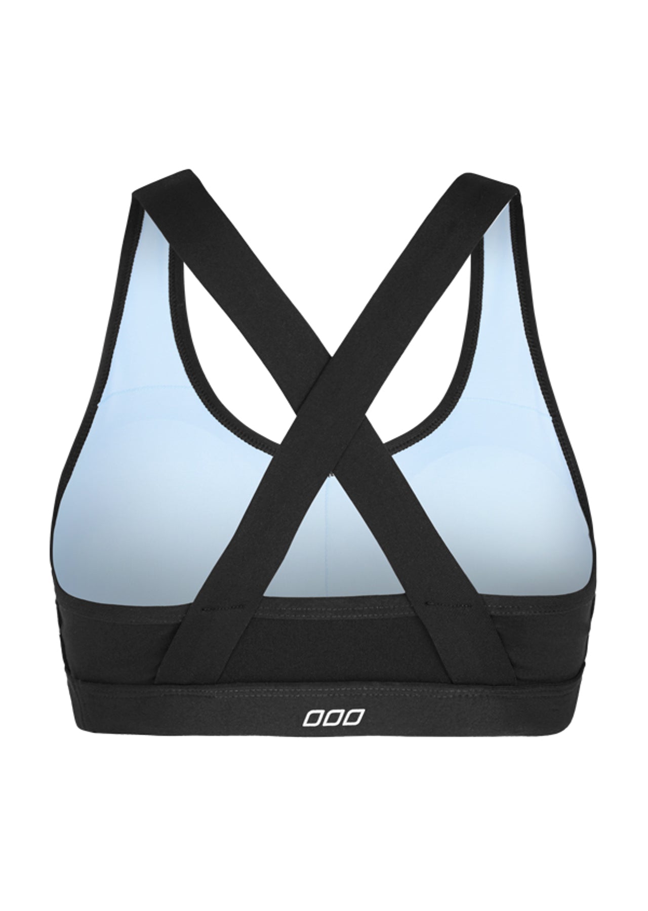 Lorna Jane Jungle Fever Sports Bra - Black Blue Sky