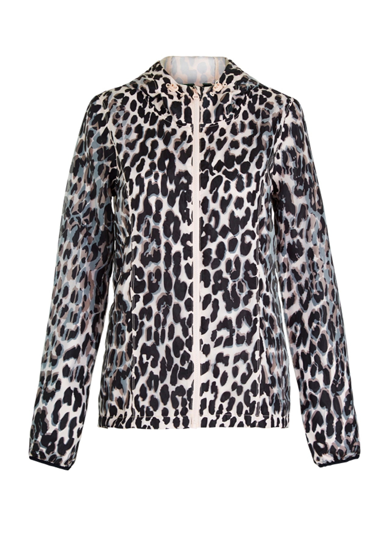 Lorna Jane Jungle Fever Zip Thr - Black/Dusty Pink