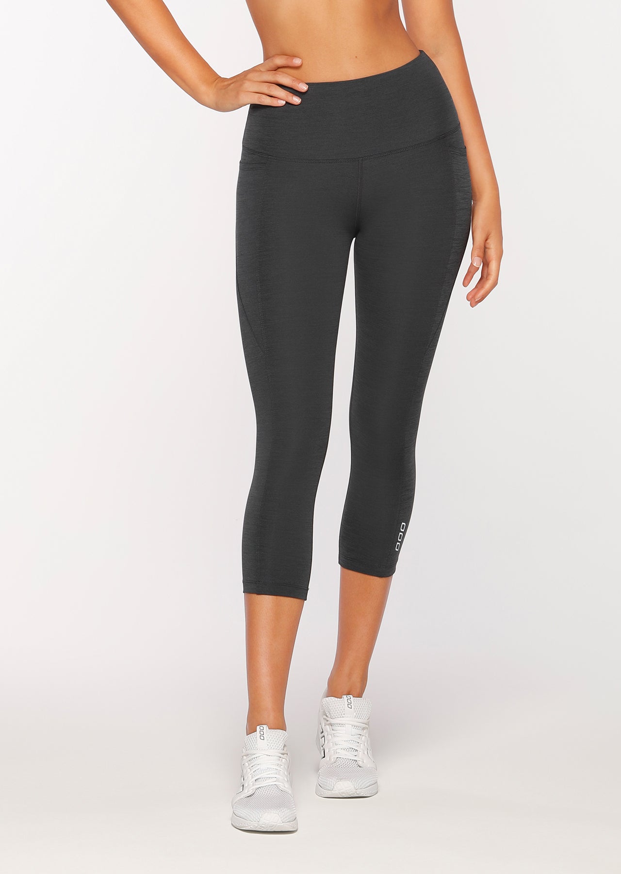 Lorna Jane Keep It Dry Core 7/8 Tight - Black Titanium Marl