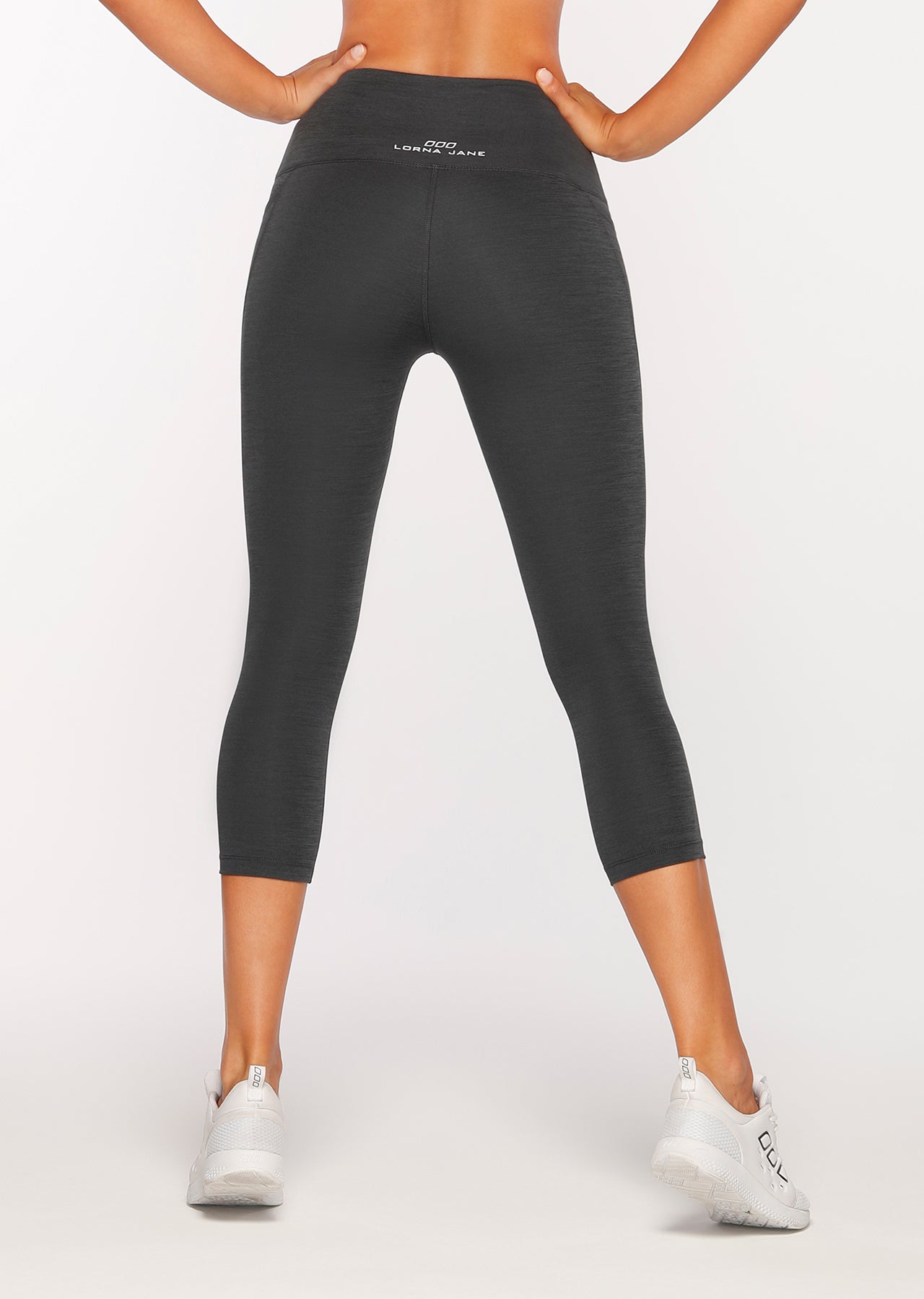 Lorna Jane Keep It Dry Core 7/8 Tight - Black Titanium Marl