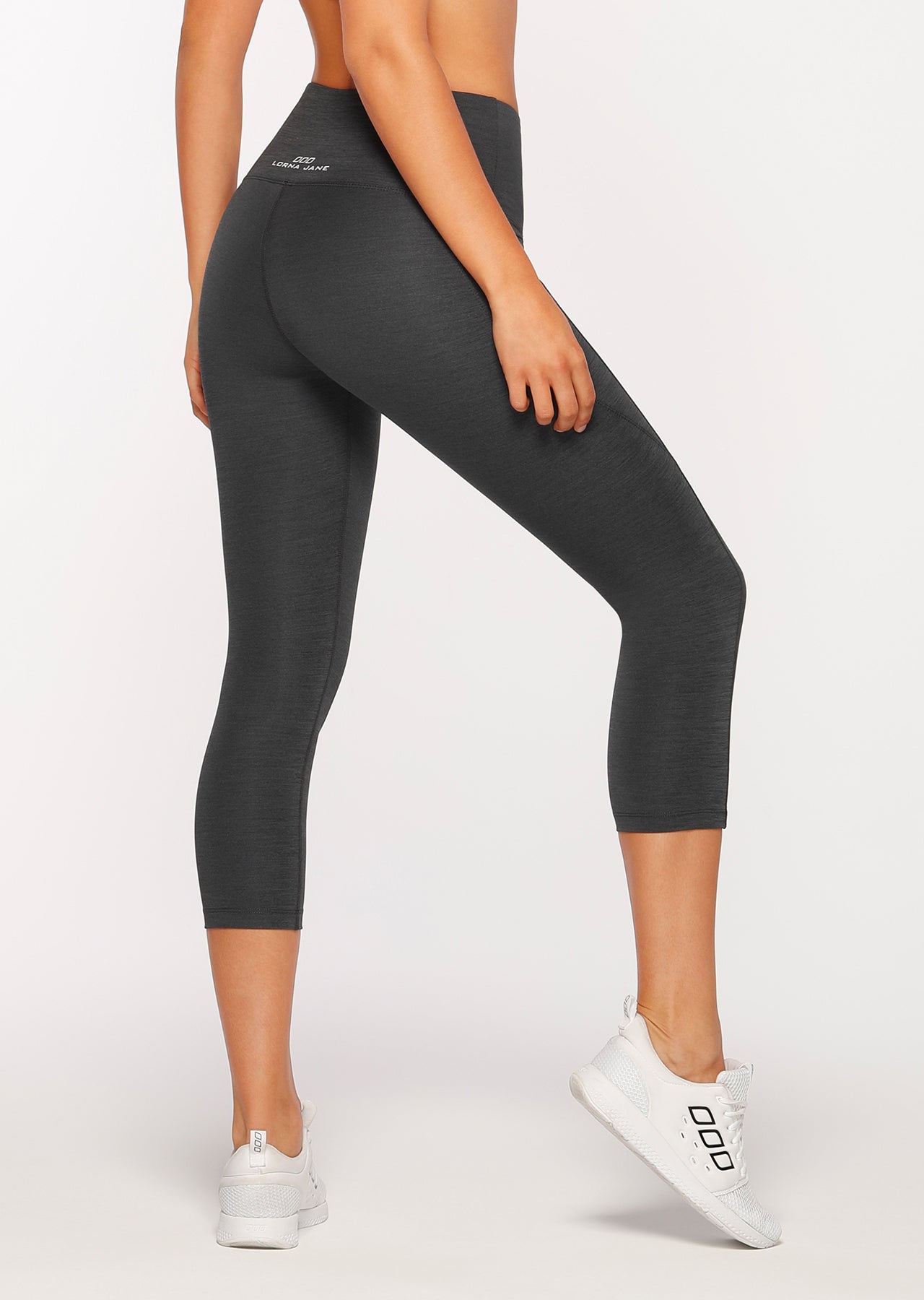 Lorna Jane Keep It Dry Core 7/8 Tight - Black Titanium Marl