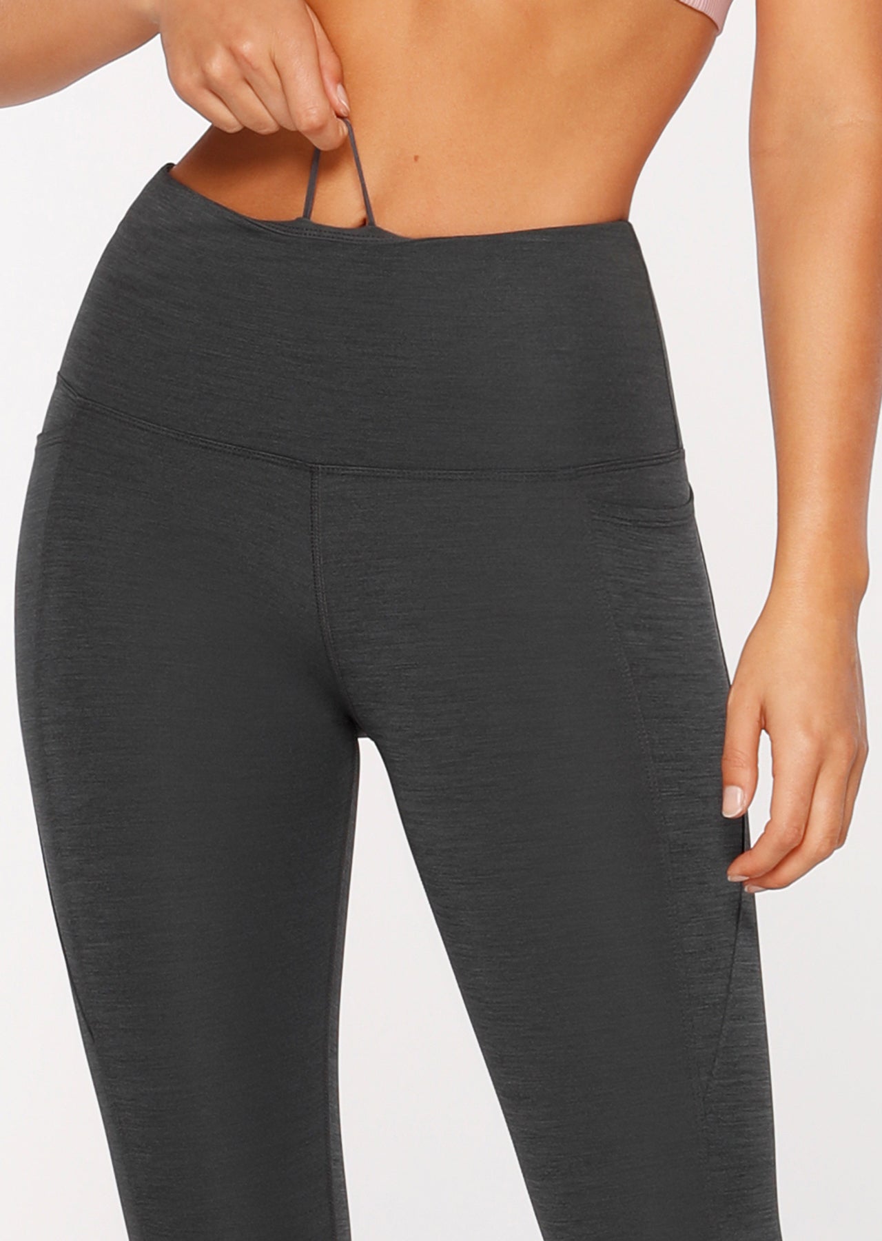 Lorna Jane Keep It Dry Core 7/8 Tight - Black Titanium Marl
