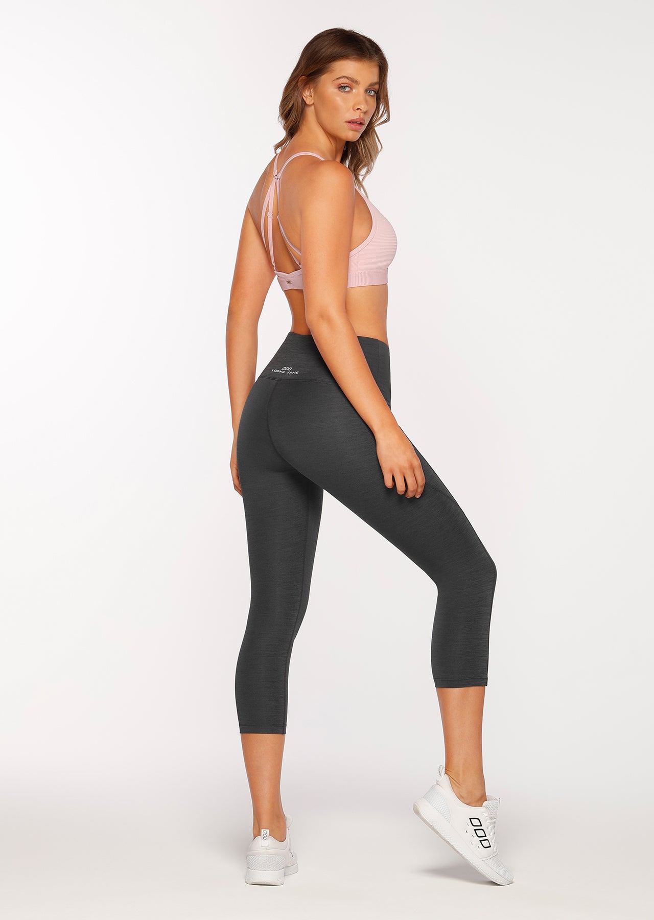 Lorna Jane Keep It Dry Core 7/8 Tight - Black Titanium Marl