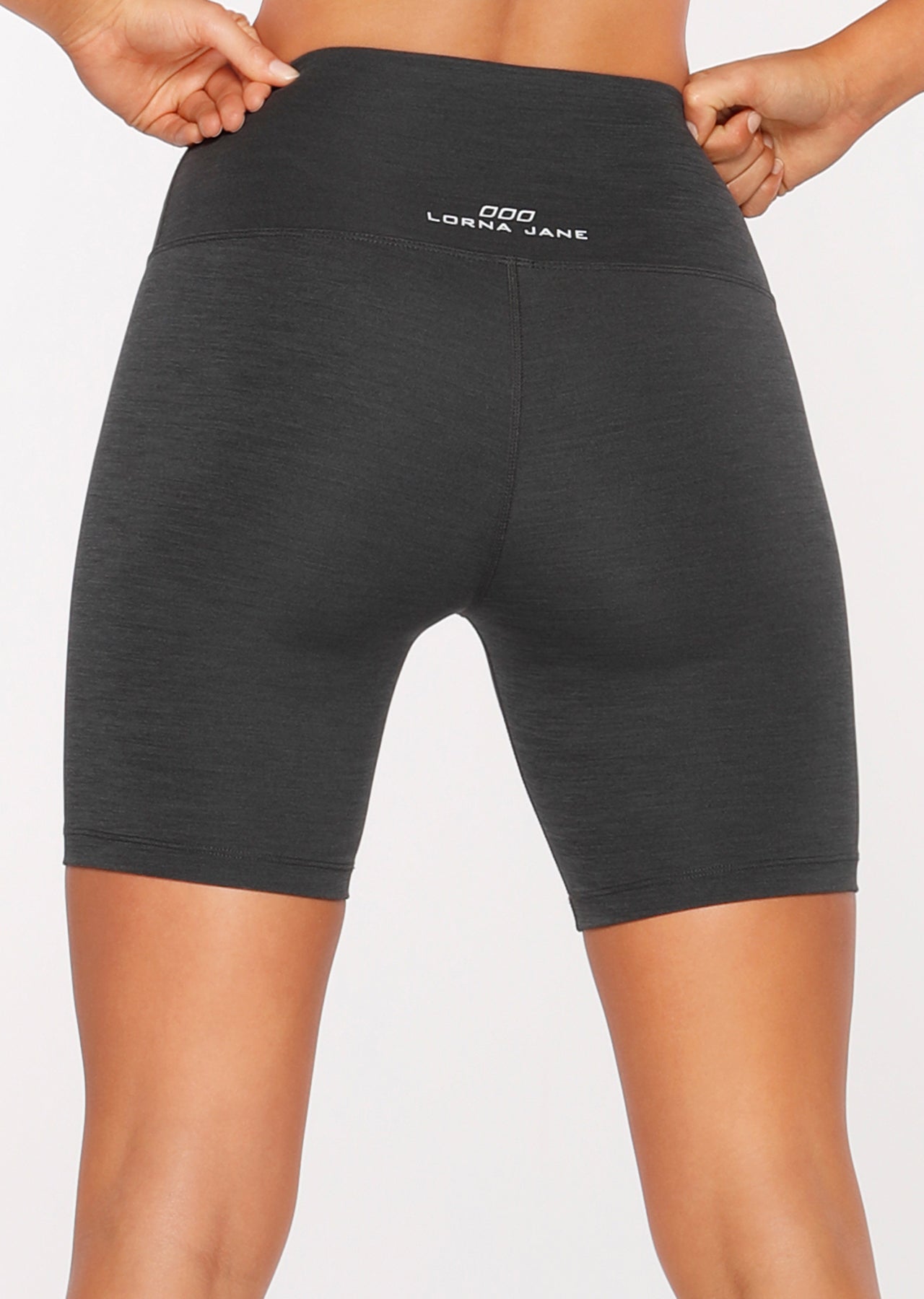 Lorna Jane Keep It Dry Short Tight - Black Titanium Marl