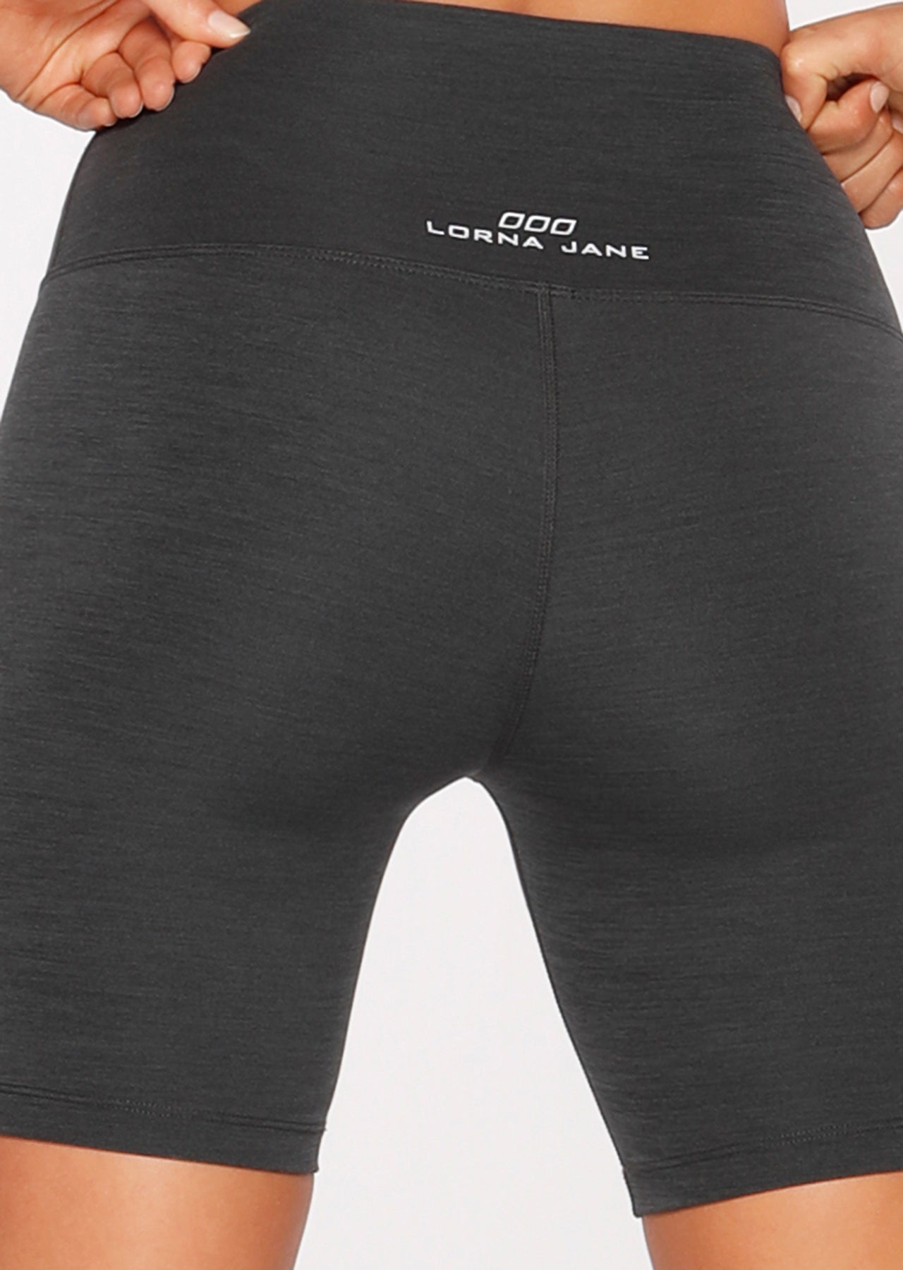 Lorna Jane Keep It Dry Short Tight - Black Titanium Marl