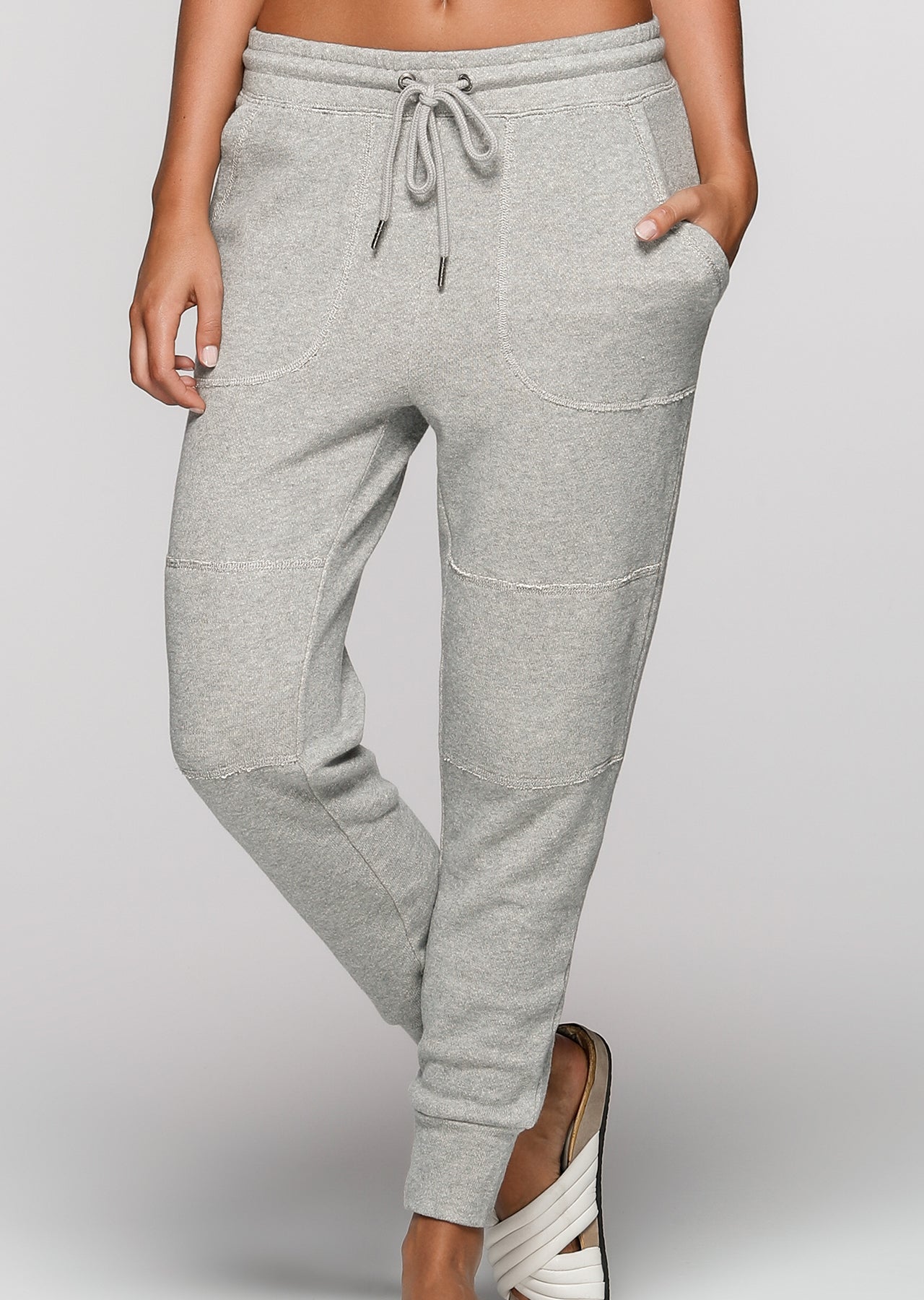 Lorna Jane Kendal Lounge Pants - Snow Grey Marl