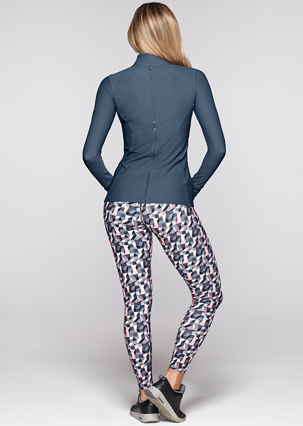 Lorna Jane Kendall Excel Zip Th - Powder Grey