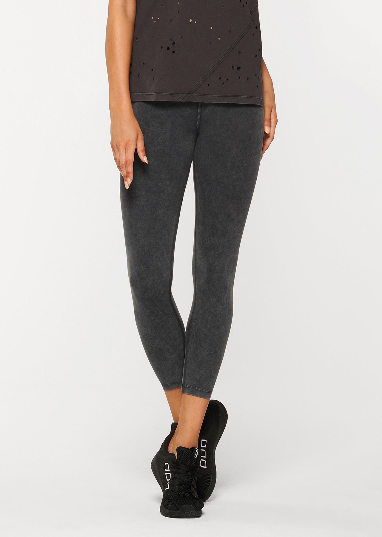 Lorna Jane Khloe Core Ankle Biter Tight - Washed Black