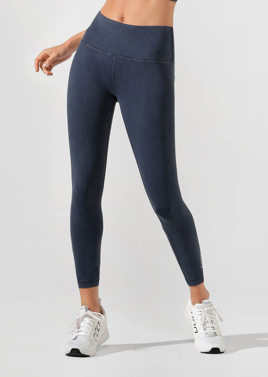 Lorna Jane Khloe Core Ankle Biter Tight - Washed Midnight Indigo