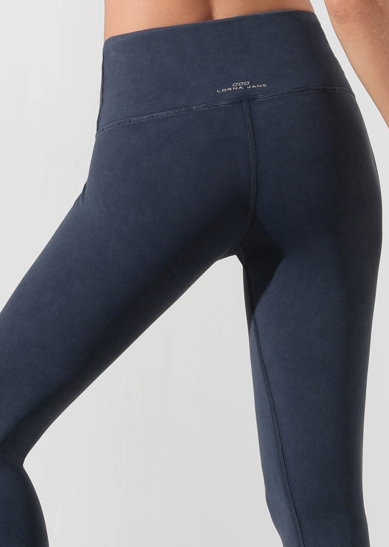 Lorna Jane Khloe Core Ankle Biter Tight - Washed Midnight Indigo