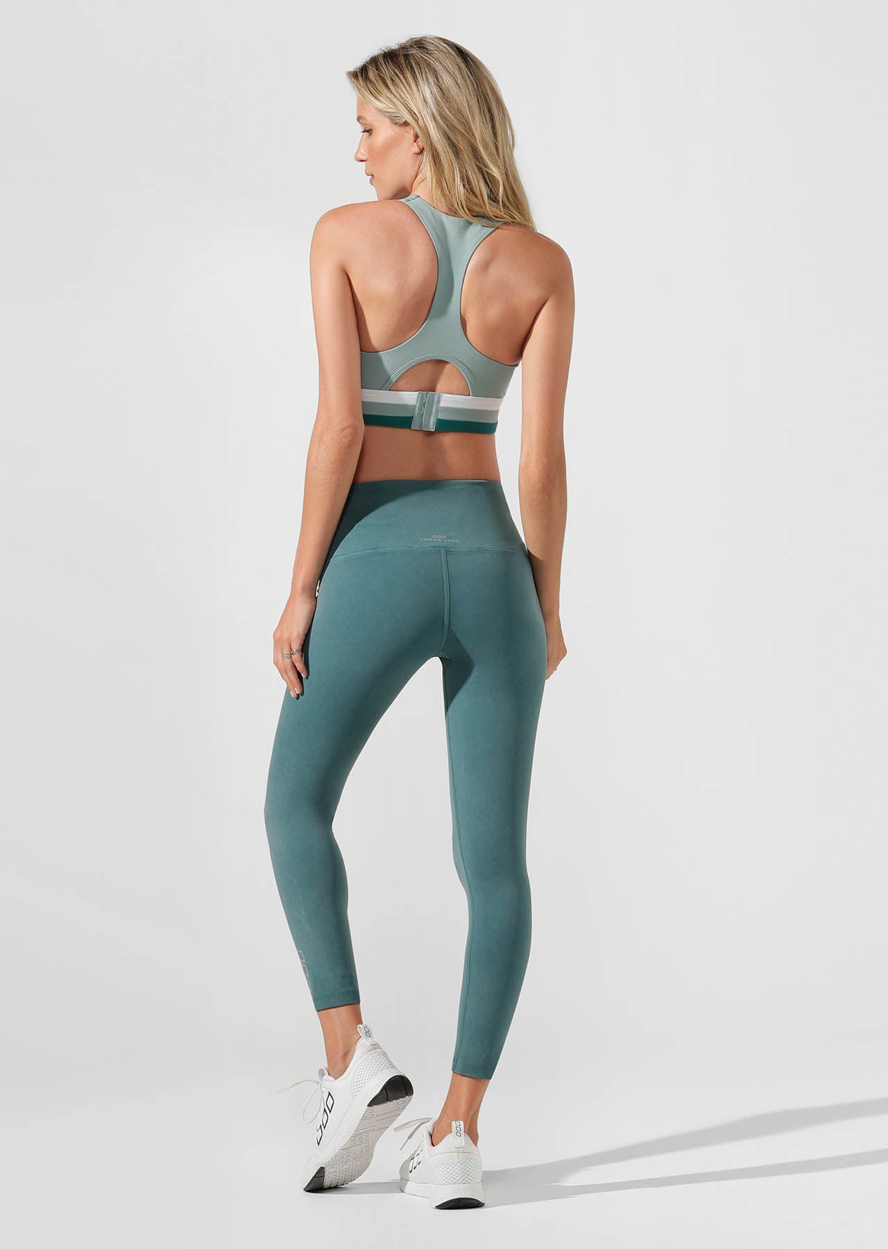 Lorna Jane Khloe Core Ankle Biter Tight - Washed Amazon Green