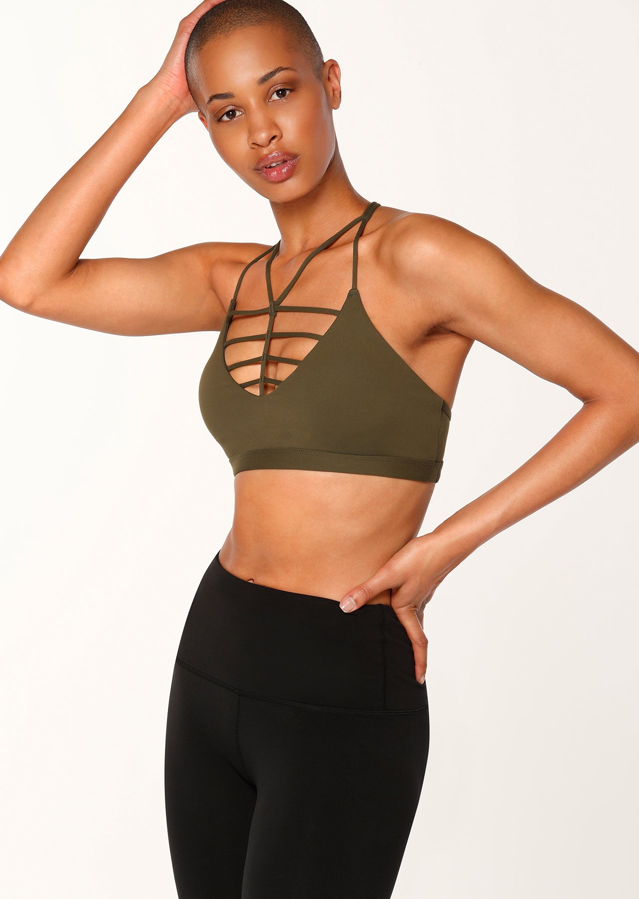 Lorna Jane Khloe Sports Bra - Luxury Green