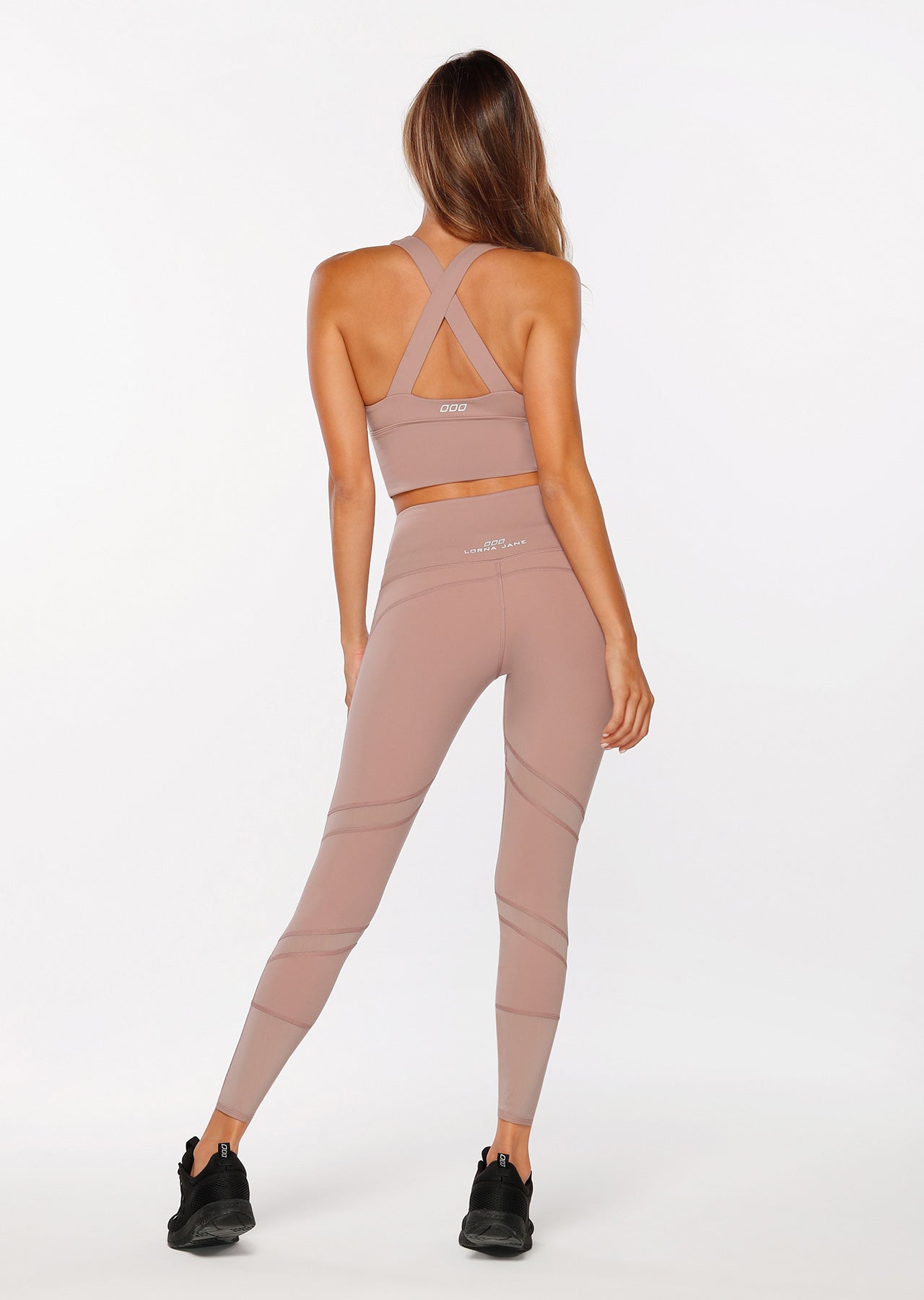 Lorna Jane Kimmy Long Line Sports Bra - Dawn