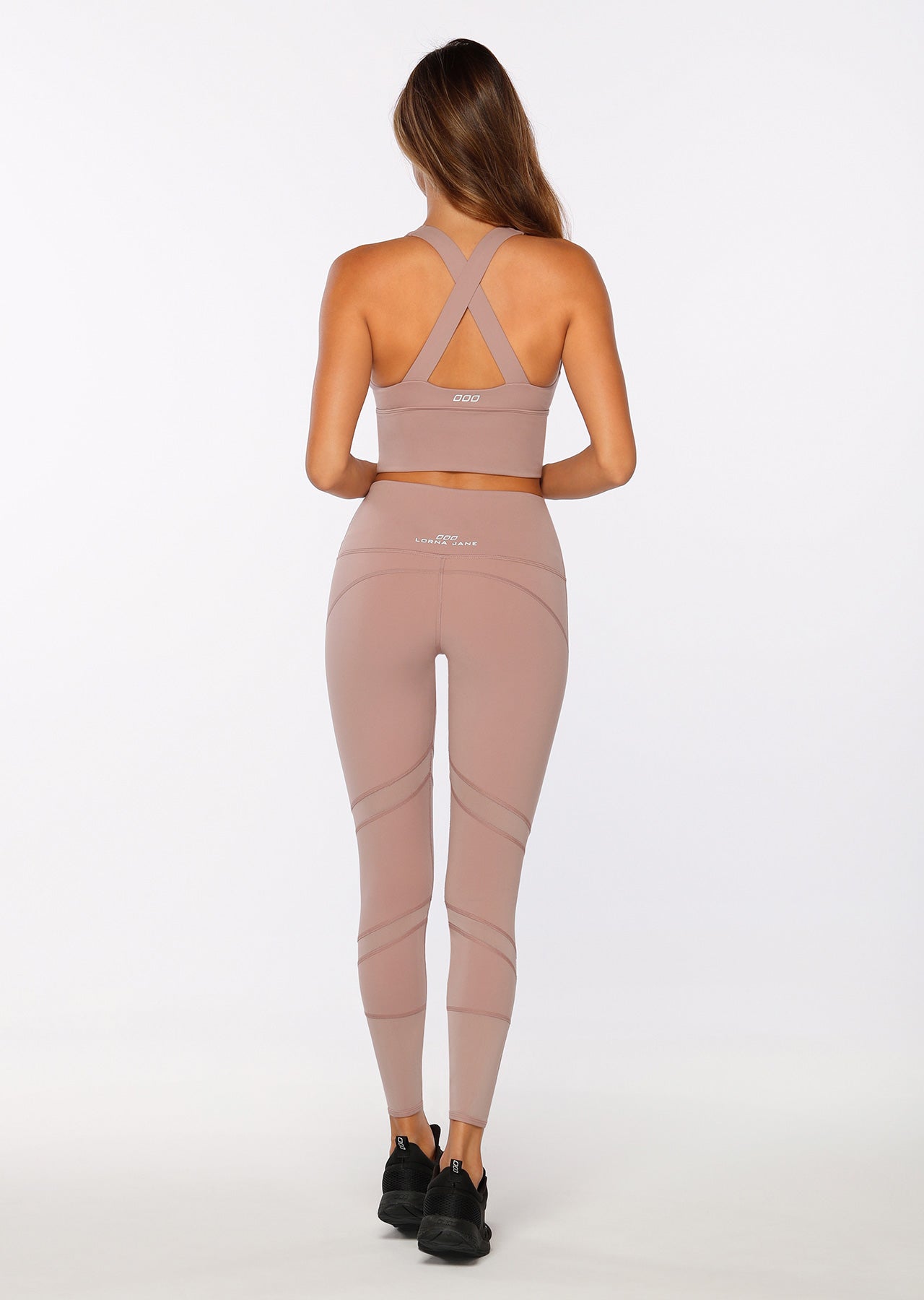 Lorna Jane Kimmy Long Line Sports Bra - Dawn