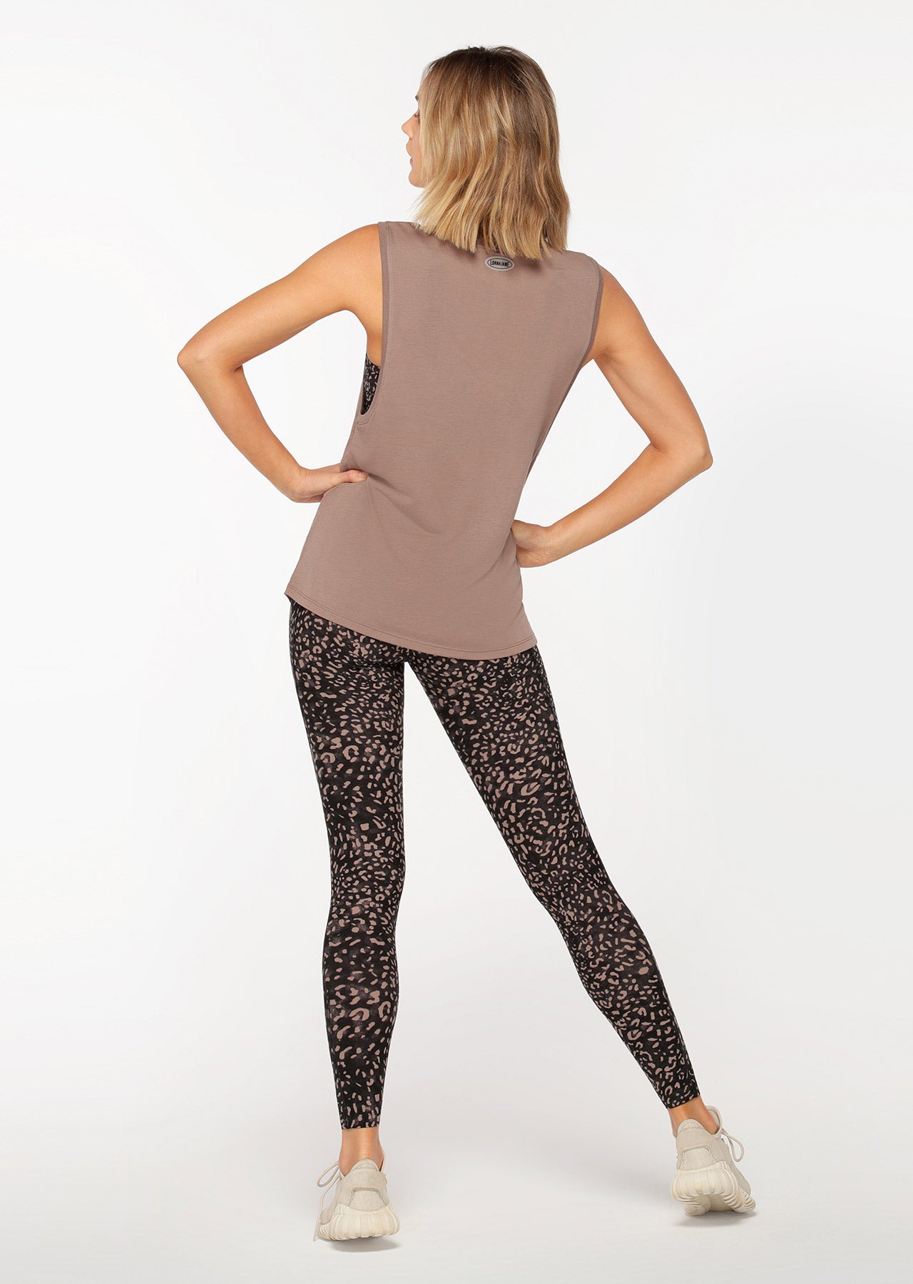 Lorna Jane Knock Out Muscle Tank - Bone