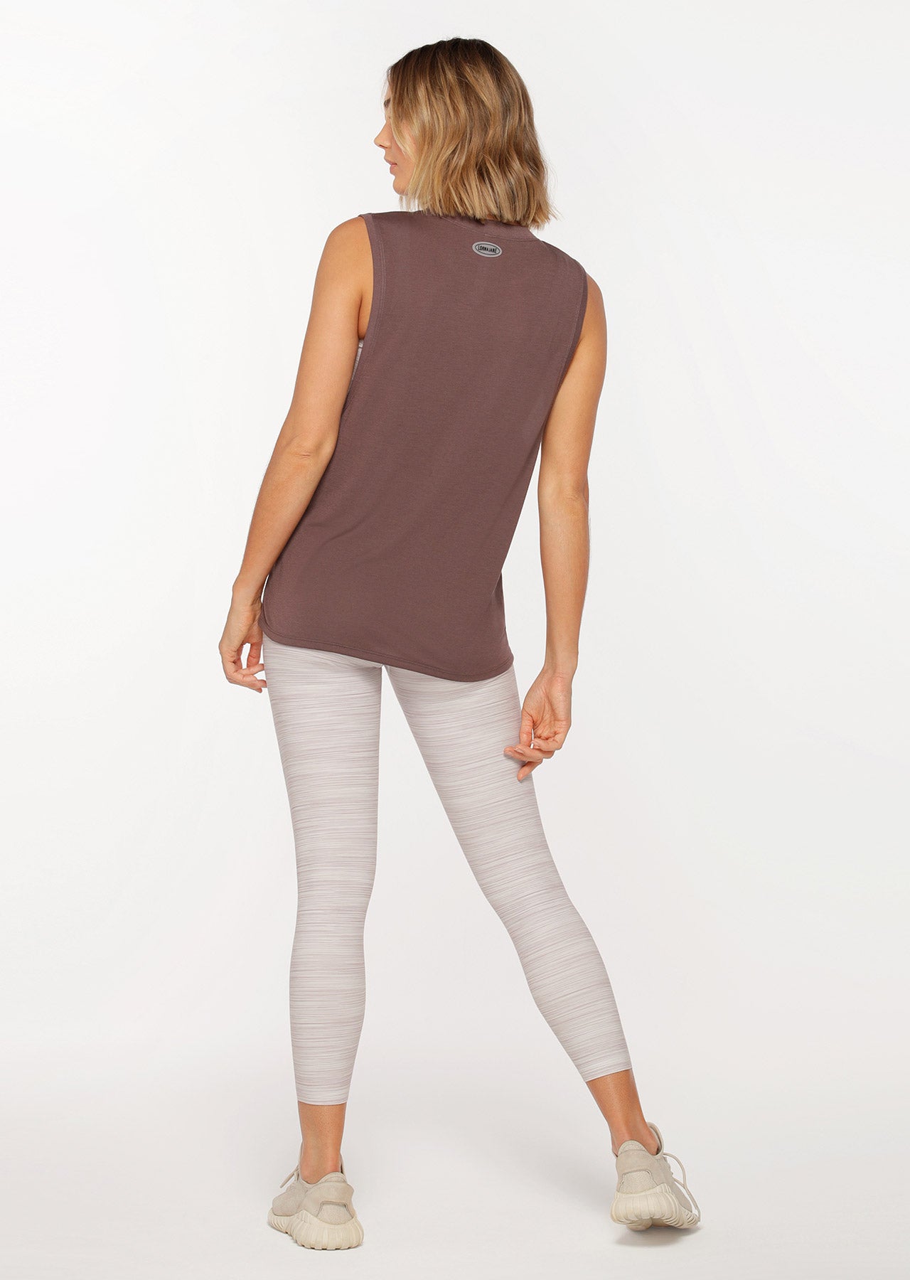 Lorna Jane Knock Out Muscle Tank - Stone