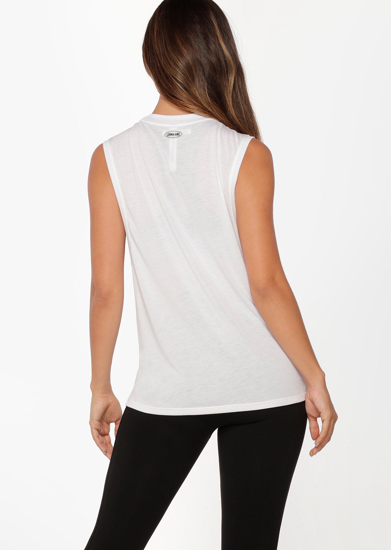 Lorna Jane Knock Out Muscle Tank - White
