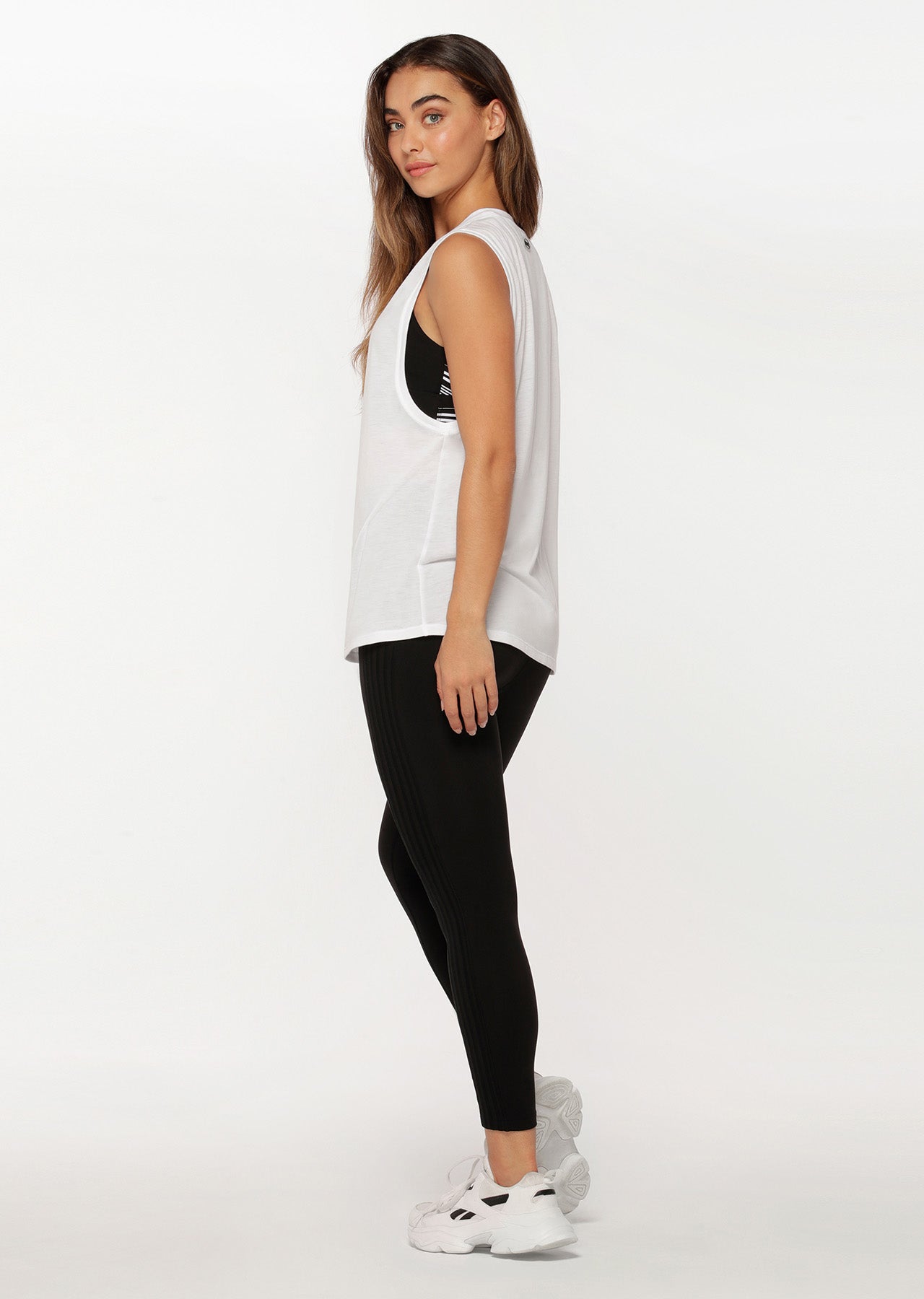 Lorna Jane Knock Out Muscle Tank - White
