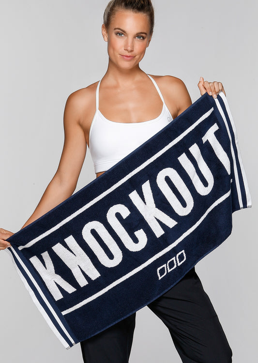 Lorna Jane Knockout Sweat Towel - Ink/White