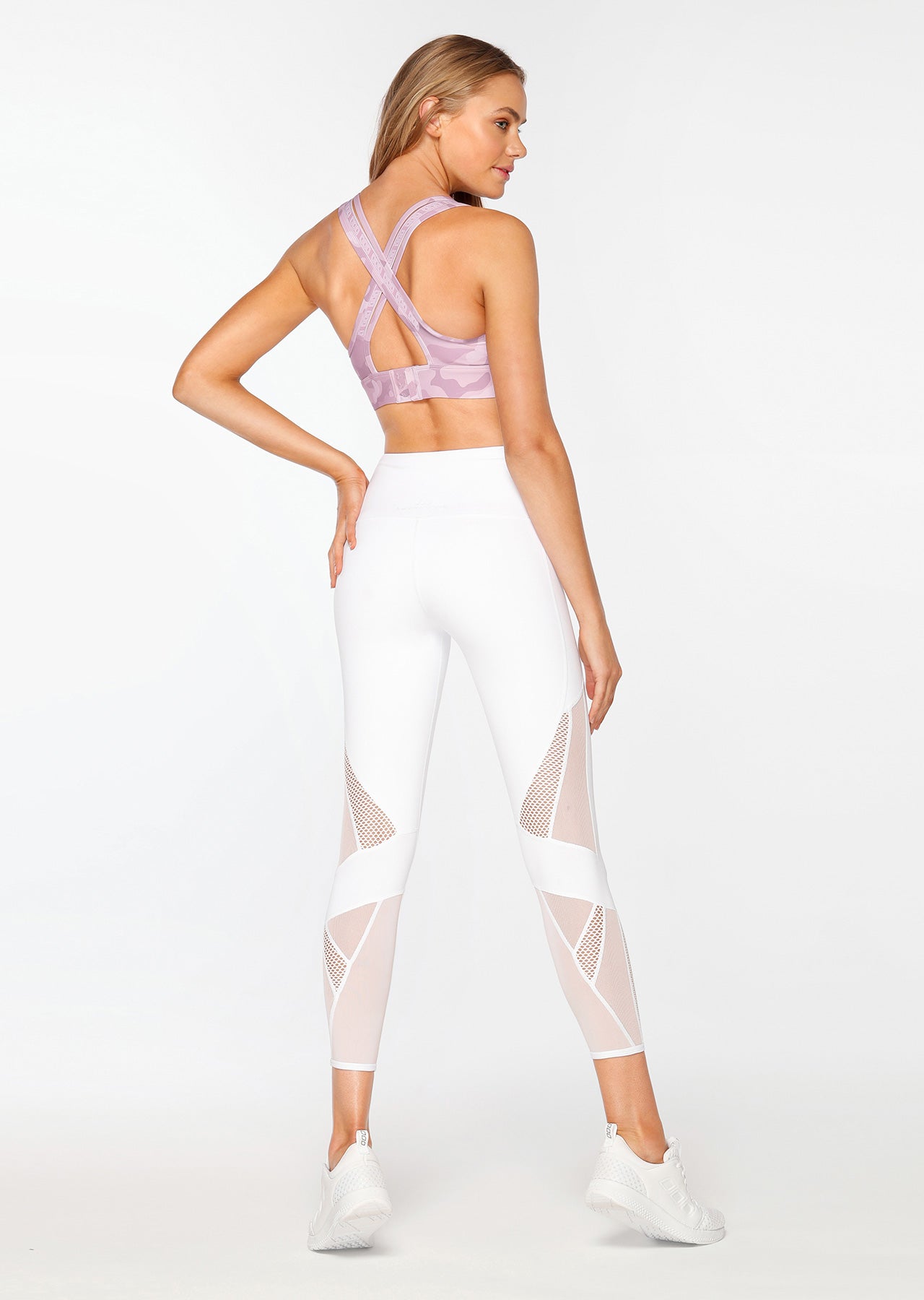 Lorna Jane Kyoto Booty Ankle Biter Tight - White