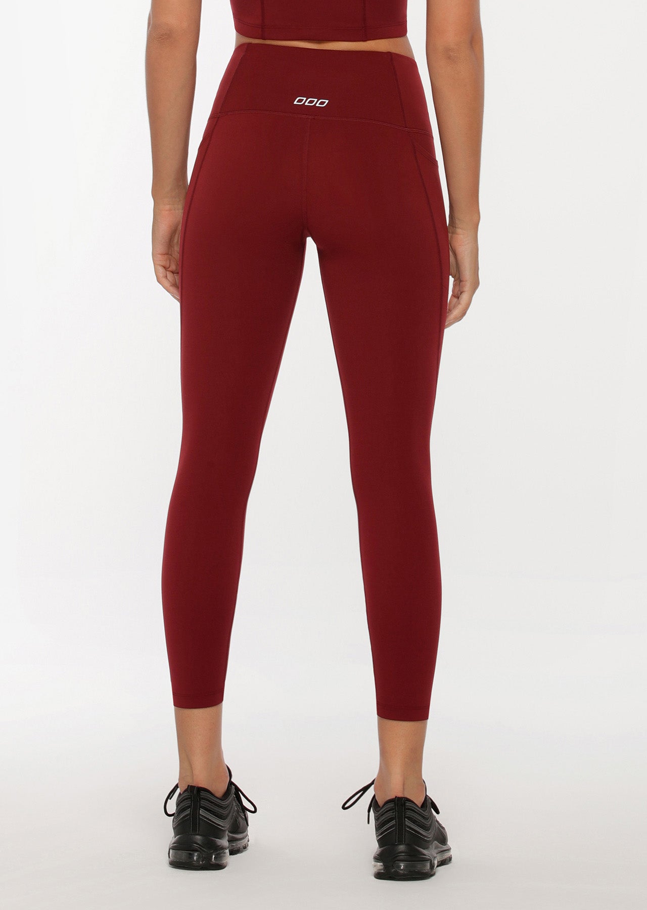 Lorna Jane Lace Up Ankle Biter Leggings - Sepia